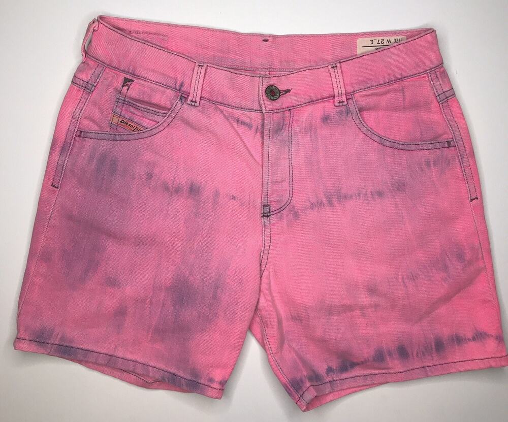 DIESEL Women’s Size 27 L 'Pinny' Stretch Pink Denim Shorts